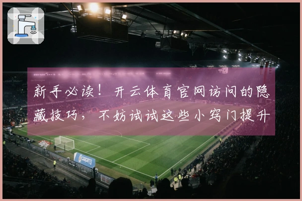 新手必读！开云体育官网访问的隐藏技巧，不妨试试这些小窍门提升你的游戏体验